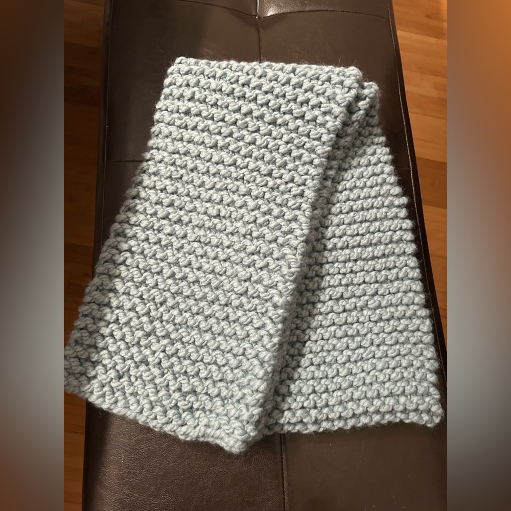 Sage green HandKnit Scarf 🧣